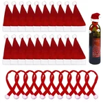 30PCS Christmas Santa Hats Silverware Holders Mini Cup Bottles Cove.... Fixed Price $8.51.