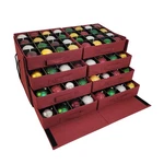 612 Vermont Christmas Storage Box With 3" Ornament, Burgundy. Fixed Price $87.97.