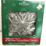 Kurt Adler 20-LIGHT Christmas Holiday Tree Topper Snowflake Star 10 New. Fixed Price $18.99.