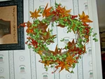 Worth Imports 22" Fall Berry & Maple Leaf Wreath On Natural Twig Base. Fixed Price $27.20.