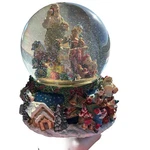 Kirkland Christmas Musical Water Globe Revolving Base Santa Claus Coming Town. Fixed Price $50.00.
