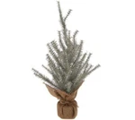 24" Faux Christmas Glitter Tree W/ Burlap Base By Ellen Degeneres. Fixed Price $34.99.