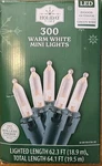 Holiday Time Warm White Mini Led Christmas, Wedding Lights 300 Count Set. New.. Fixed Price $23.99.