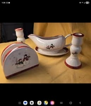 Nib Royal Seasons 5 Piece Stoneware Accessory Set In Box. Fixed Price $10.50.