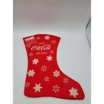 Coca-cola Christmas Stocking Red Felt Snowflake Kurt Adler ZWMCC2 2009 Nwt. Fixed Price $6.28.