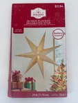 Holiday Time 29 Flocked Light Up Star Christmas Decor Battery Powered Indoor. Fixed Price $15.00.