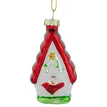 Northlight 3.25" Red And White Birdhouse With Cardinal Glass Christmas Ornament. Fixed Price $12.49.