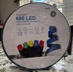 Ge Staybright 600 Count 124-FT Multi Colored Micro Led Christmas String Lights. Fixed Price $42.98.