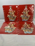 Holiday Time Santa Ornaments Wooden Ark Animals Two-sided Christmas Decoration. Fixed Price $15.99.