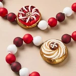 John Derian 60 Red White Gold Glass Cookie Garland. Fixed Price $34.98.