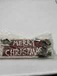 Darice Snow Wood Sign Wall Decor Christmas Holiday New. Fixed Price $14.40.