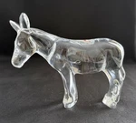 Mint! Baccarat Crystal Standing Donkey Burro Mule Nativity Figurine. Fixed Price $399.99.