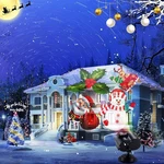 Xhaus 2-IN-1 Halloween Christmas Projector Lights 16 SLIDES,10 Colors,waterproof. Fixed Price $29.99.