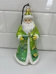 Joy To The World Glitterazzi Margarita Santa Christmas Ornament Poland Glass. Fixed Price $62.99.