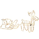 Outsunny Led Christmas Reindeer And Sleigh Decoration 35 Warm White Lights Steel. Fixed Price $87.95.