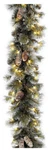 National Tree 9' Pre-lit Glittery Pine Artificial Christmas Garland Clear Lights. Fixed Price $34.99.
