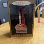 Vtg Hallmark Space Ornament - Freedom 7 Rocket, Magic Light And Sound. Fixed Price $10.00.