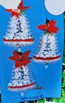 Holiday Industries Silver Bells Makes 3 Sequin Bead Christmas Ornament Kit Nos. Fixed Price $34.42.