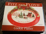 Fitz And Floyd Home Warms The Heart Cookie Platter Christmas. Fixed Price $12.99.