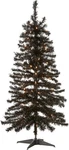 National Company 4 Ft Pre-lit Black Tinsel Mini Artificial Christmas Tree,. Fixed Price $51.99.