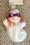 Old World Christmas 4" Glass Ornament Halloween Ghost W/ Mask & Cape Nwt 2003. Fixed Price $24.95.