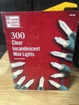 6 Boxes New 300 Clear Incandescent Mini Christmas Lights Home Accents. Fixed Price $39.99.