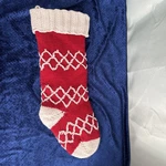 Aspen Knit Christmas Stocking Fleece Lined With Cuffed Top 21. Fixed Price $14.99.