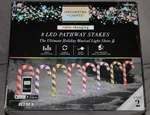 Gemmy Orchestra Of Lights 8 Color Changing Candy Cane Christmas Pathway Stakes. Fixed Price $44.95.