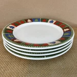 Oneida Casual Settings Holiday Patchwork Dinner Plates (4). Fixed Price $29.00.
