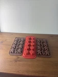 Christmas Bundle 2 Gingerbread Man 1 Snowflake Chocolate Molds Moldfun Brown. Fixed Price $19.99.