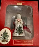 Spode Christmas Tree Angel Ornament XT8610-XC New In Box 3" Ceramic. Fixed Price $12.00.