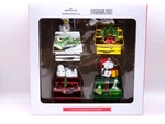 Hallmark Peanuts Snoopy 4 Glass Christmas Ornament Box Set (LL/8510). Fixed Price $38.99.