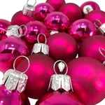 Pinnacle Peak Trading Pink Shiny Matte Polish Glass 30MM Ball Ornaments Set 20. Fixed Price $27.98.