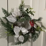 Christmas Wreath Decoration (16 X ) By Bloom Room-white. Fixed Price $8.83.