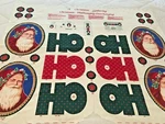 Christmas Gathering Santas Wall / Door Hanging Wamsutta Hallmark Fabric Panel. Fixed Price $7.95.