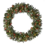 National Tree Company Pre-lit Artificial Christmas Wreath, 48 In, Green. Fixed Price $127.77.
