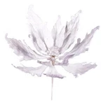 Vickerman 22" Velvet Sequin Poinsettia Artificial Christmas Pick White. Fixed Price $43.99.