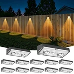 Niorsun Solar Fence LIGHTS,12 Deck Light,led Pack, Matte Black. Fixed Price $63.97.