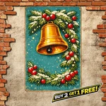 Jingle Bells Vintage Metal Tin Sign Christmas Holiday Home Wall Decoration. Fixed Price $10.79.