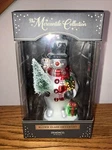 The Mercantile Collection Snowman Blown Glass Christmas Ornament By Demdaco. Fixed Price $12.00.
