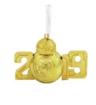 New Hallmark 2019 Disney Star Wars BB-8 Gold Christmas Holiday Ornament. Fixed Price $16.99.