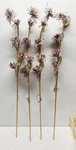 Mackenzie Child 4 Glass Beaded Mauve Flower Stems Nwt (1 Flaw - See Pic). Fixed Price $78.00.