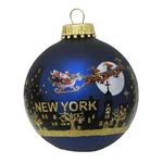 Kurt Adler Glass Ornament For Christmas Tree, New York Santa Skyline. Fixed Price $16.27.