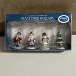 Bouncy Place Card Holders Nutcracker Santa Snowman Christmas Tree 1999 18658. Fixed Price $13.29.