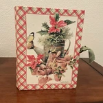 Christmas Photo Memory Box By Marjolein Bastin Nature's Sketchbook For Hallmark. Fixed Price $12.00.