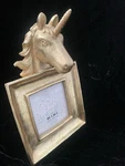 Azzure Home Gold Unicorn Mini Picture Frame 4X4 Resin Square Art Deco Unused. Fixed Price $23.00.