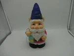 Holiday Time Christmas 11" Blow Mold Tabletop Gnome Lights Up Blue Hat New. Fixed Price $16.99.
