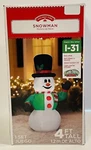 Holiday Time Snowman Airblown Inflatable 4 Ft Tall Indoor Outdoor Christmas New. Fixed Price $32.99.