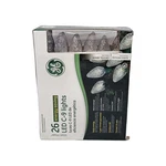 Ge Led Lights 26 C-9 Crystal White 16.6' Energy Smart Indoor Outdoor Christmas. Fixed Price $14.76.