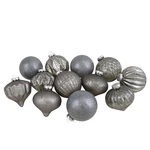 Northlight Set Of 12 Neutral Tone Finial And Glass Ball Christmas Ornaments. Fixed Price $56.69.